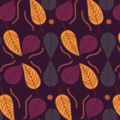 Autumn leaves pattern