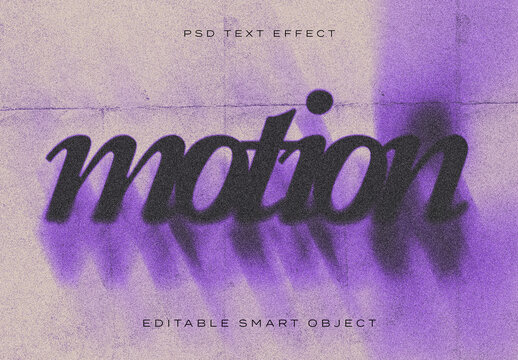 Motion Blur Text Effect 