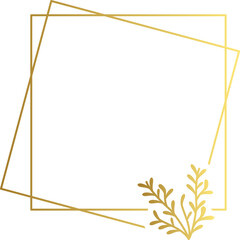 Abstract luxury gold flower vector element