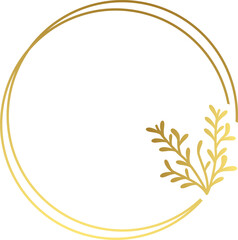 Abstract luxury gold flower vector element