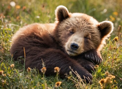 The Bear Of The Grasslands: A Hibernating Mammal Generative Ai