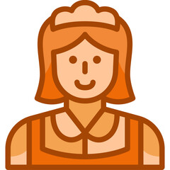Maid two tone icon