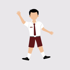 Student flat illustration vector element