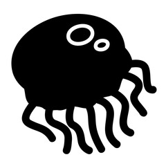 jellyfish glyph icon