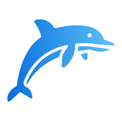 dolphin gradient icon