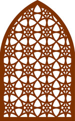 Simple Vector Pattern for Laser Cutting, Decoration, and Ornament. Metal design, wood carving, vector