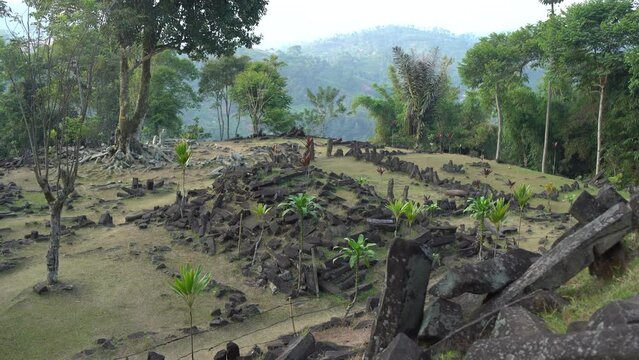 Megalithic sites Gunung Padang, Cianjur, West Java, Indonesia
