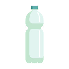 Bottle for water vector illustration. Drawing of container for liquid isolated on white background. Ecology environment