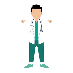 Medical people flat illustration vector element