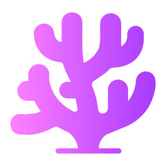 Obraz premium coral Gradient icon