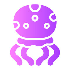 jelly fish Gradient icon