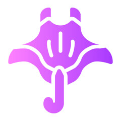 manta ray Gradient icon