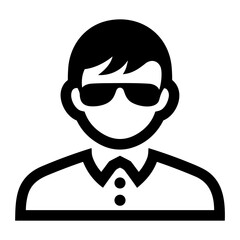 Glasses optical icon symbol image vector. Illustration of sunglasses protection eyesight graphic design image.