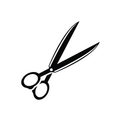 Scissors Logo, Shaver Vector, Simple Barber Shop Design, Icon, Background, Symbol, Template