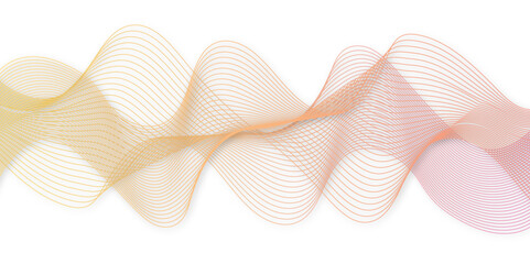 abstract background with colorful waves design 3d rendering A wave of particles. Futuristic dot wave on white background.