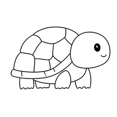 turtle coloring line