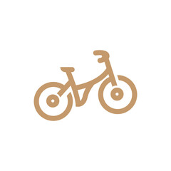 Bicycle Logo, Vehicle Vector, Bicycle Silhouette Icon, Simple Design Inspiration