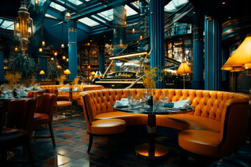 Fototapeta premium interior of restaurant