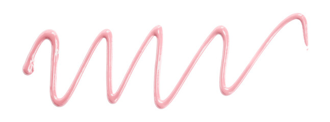 pink watercolor drop zigzag isolated on transparent background