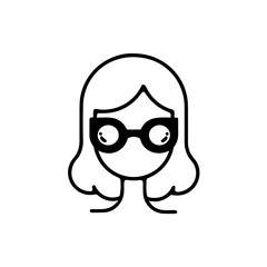 Obraz na płótnie Canvas Glasses optical icon symbol image vector. Illustration of sunglasses protection eyesight graphic design image.