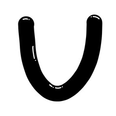 symbol, vector, pencil, design, horseshoe