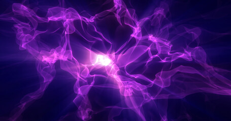 Abstract purple energy magical waves glowing background