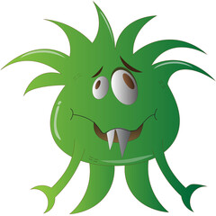 funny green monster