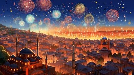 Turkey Republic Day, Generative ai.