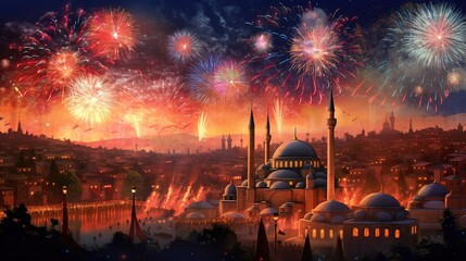 Turkey Republic Day, Generative ai.