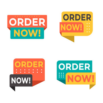 collection of cute business banner order now