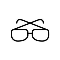 Glasses optical icon symbol image vector. Illustration of sunglasses protection eyesight graphic design image