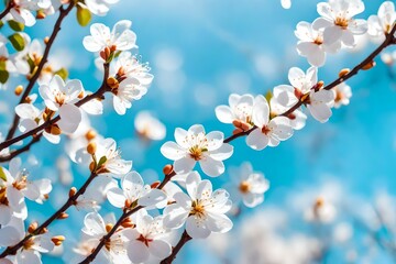 cherry blossom in spring. AI-Generated