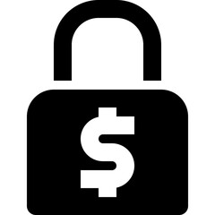 security financial black solid icon