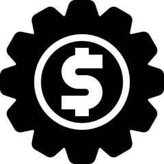 service api black solid icon