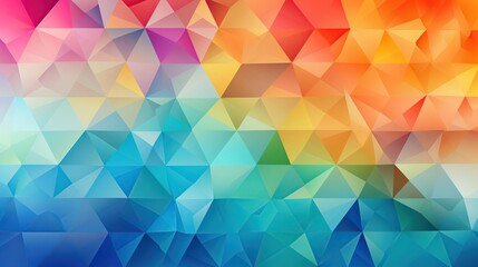 Obraz premium Colorful geometric pattern of triangles
