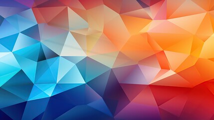 Obraz premium Colorful geometric pattern of triangles
