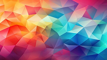 Obraz premium Colorful geometric pattern of triangles