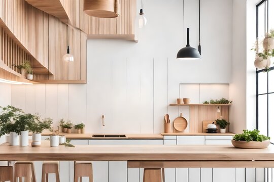 kitchen interior. AI-Generated