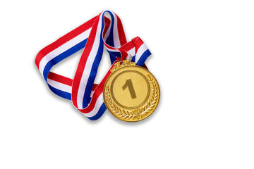 1位の金メダル　透過png画像
