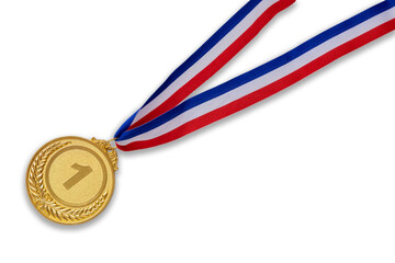 1位の金メダル　透過png画像