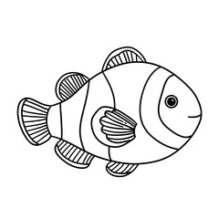 clownfish coloring line