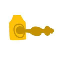 golden doorknob element