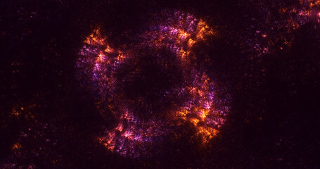 3D rendering abstract round light background