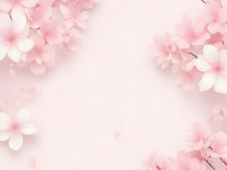 Fototapeta na wymiar pink flower isolated wallpaper top view background cherry blossom 