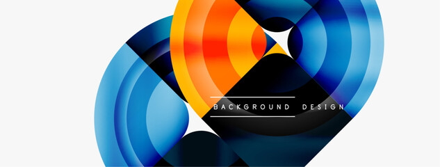 Circle abstract background. Wallpaper, banner, background, landing page, wall art, invitation, print, poster