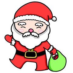 cartoon santa claus