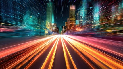 Obraz premium 5G networks offer significantly higher data transfer rates, enabling faster download and upload speeds