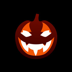 jack o lanterns, glowing in the dark, Halloween