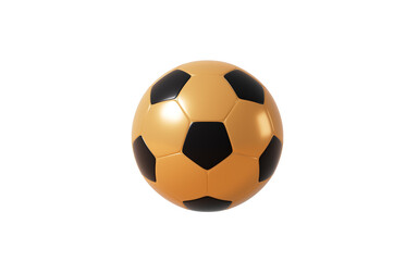 Fototapeta premium Cartoon football in the white background, 3d rendering.
