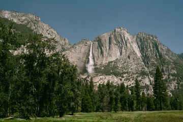 Yosemite Valley view of waterfall